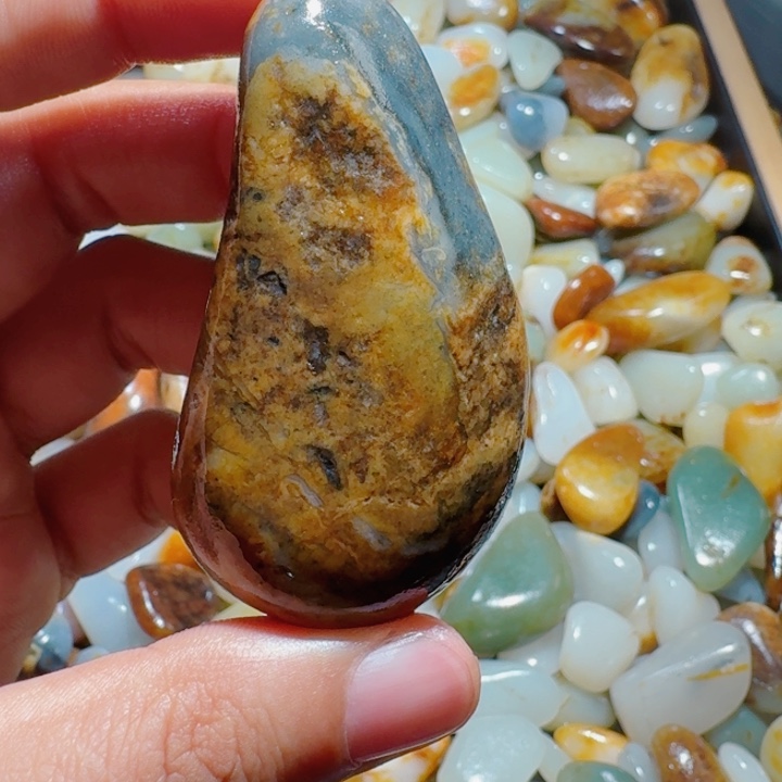 和田玉未镶嵌手链86克