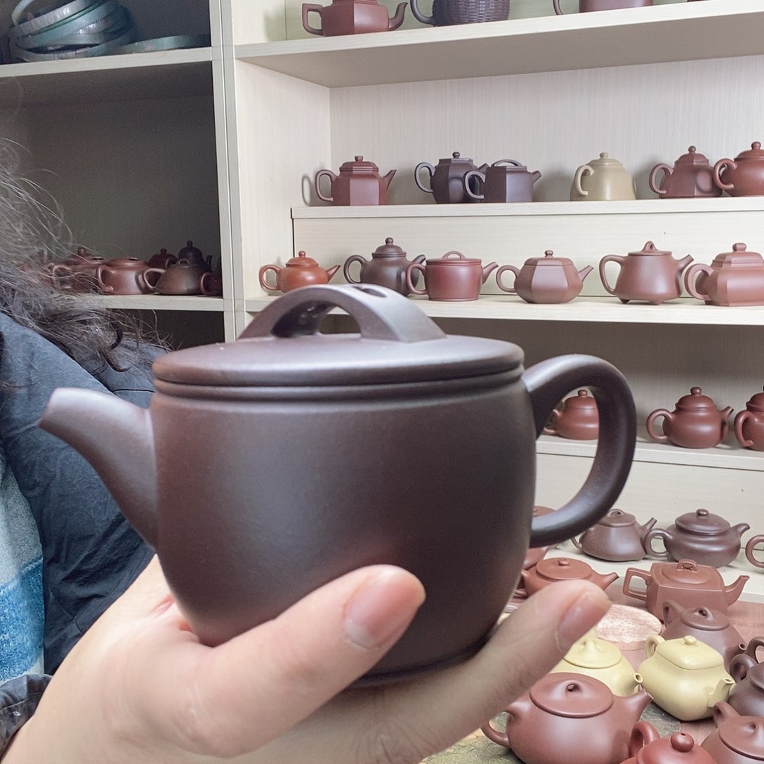 紫泥茶壶老紫泥汉瓦壶