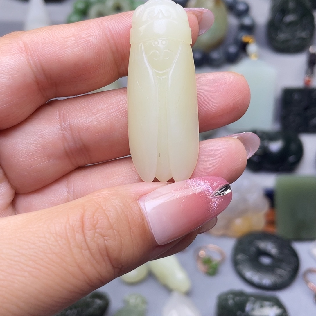 和田玉未镶嵌挂件