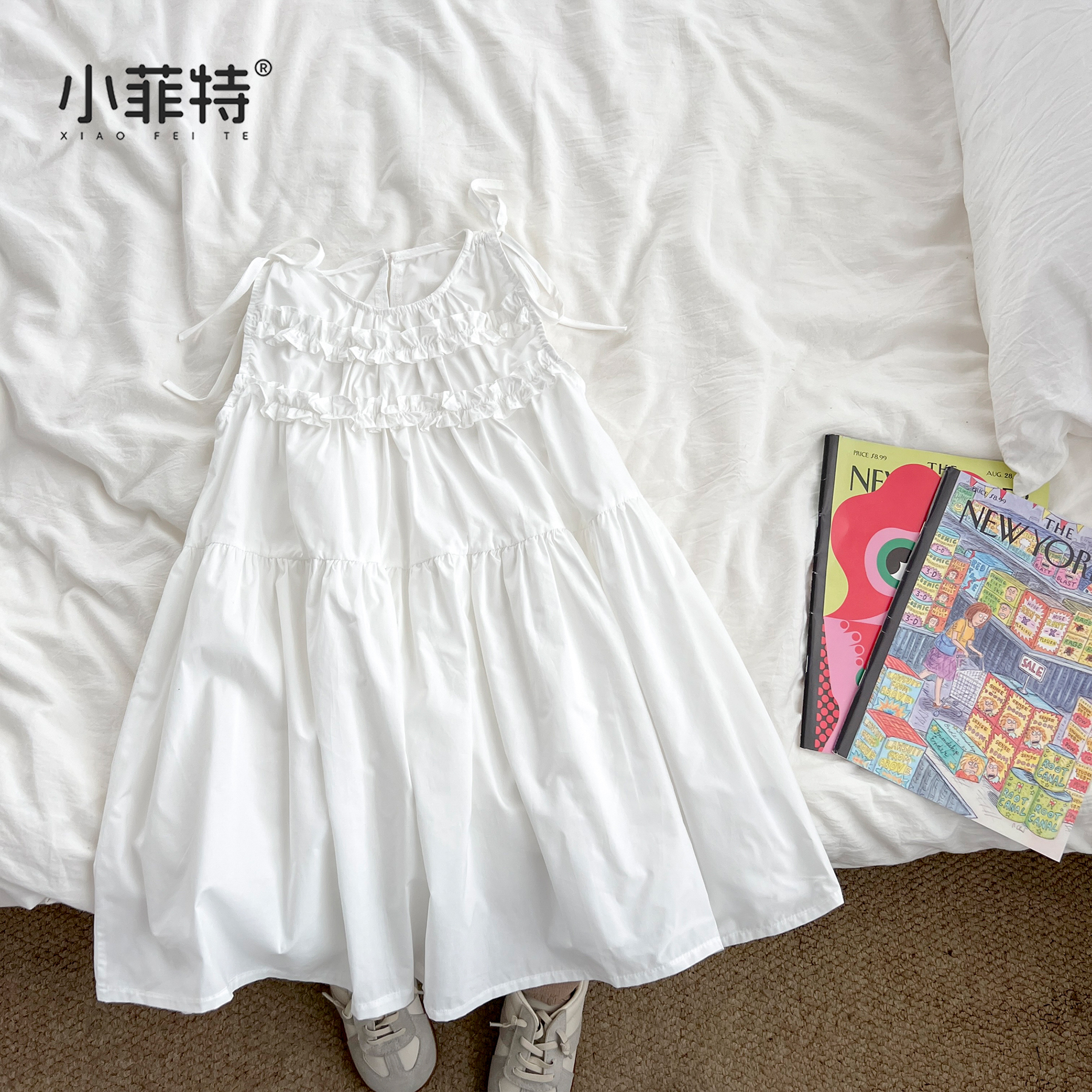 （现货）女童夏季无袖连衣裙休闲薄款裙子女宝棉布公主裙ONQXW55189