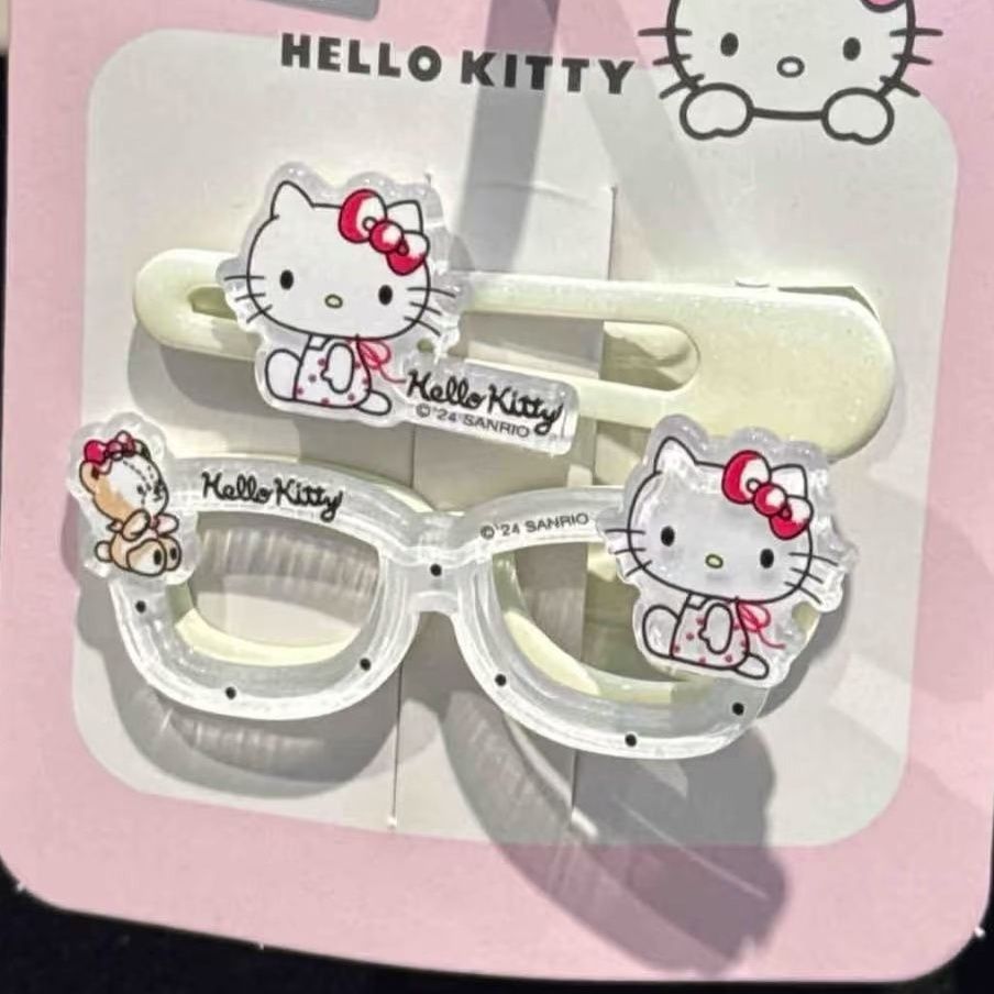 三福三丽鸥Kitty鸭夹一对 卡通时尚发夹发饰配饰头饰