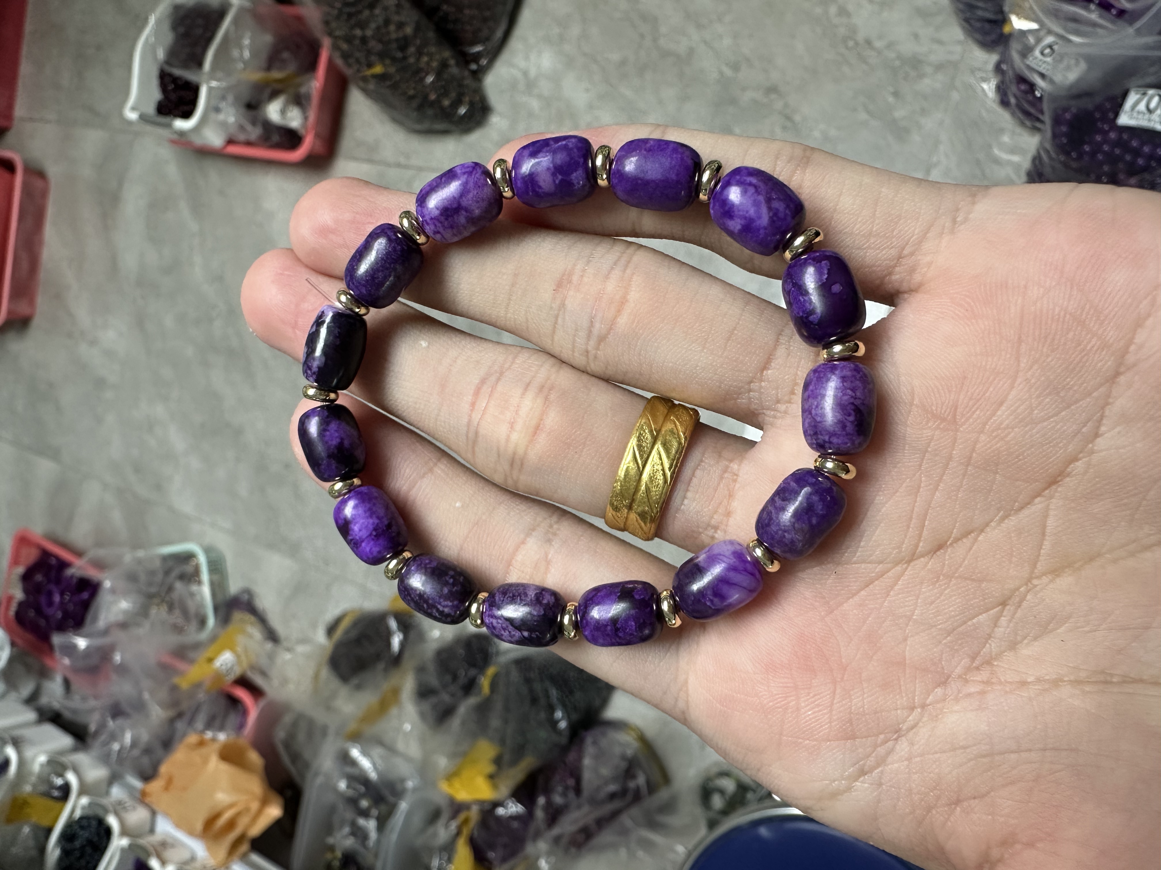 深坑S级紫舒路路通DIY高级款手串时尚百搭女款-71SK99