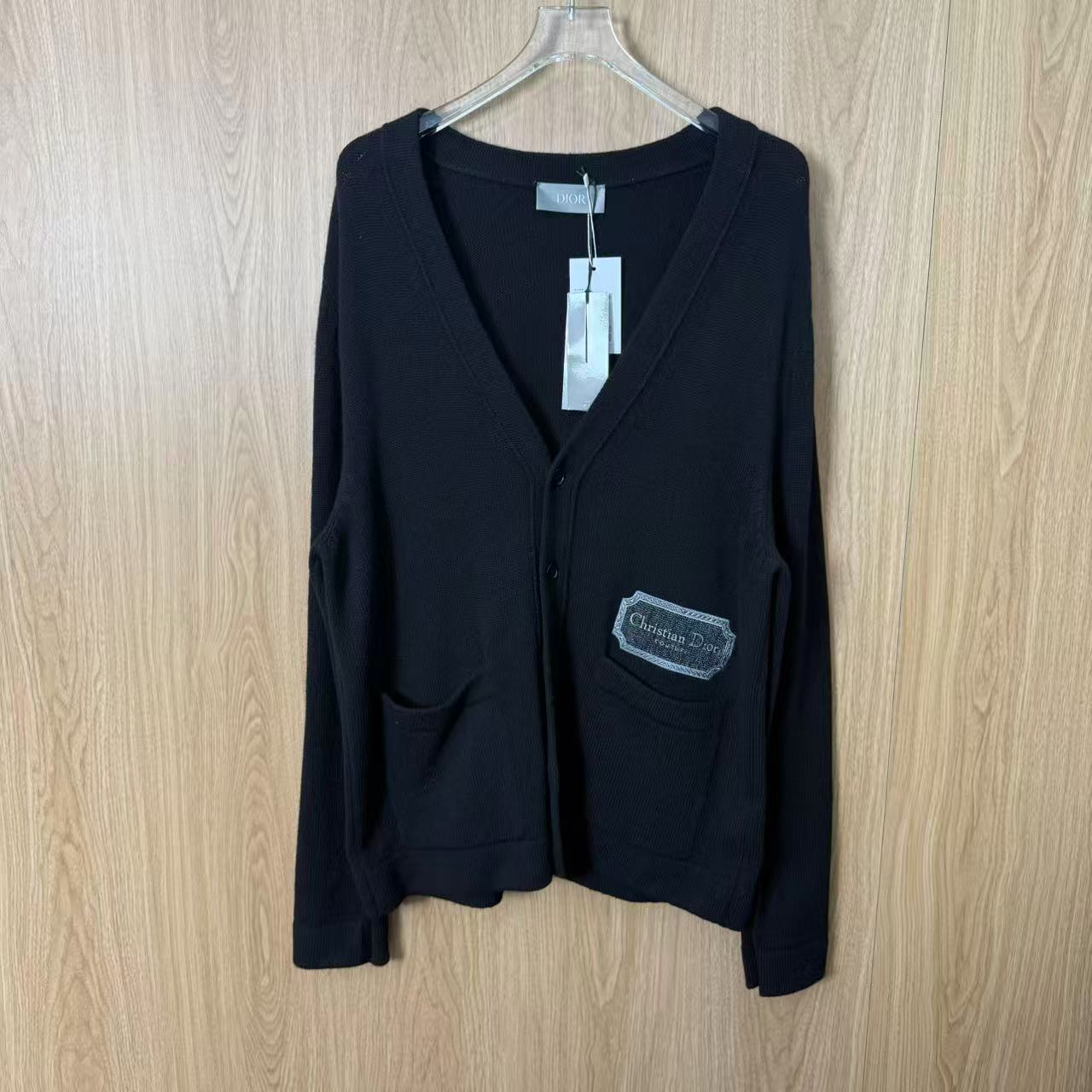 未使用 DIOR/迪奥 徽标刺绣羊绒衫XL码