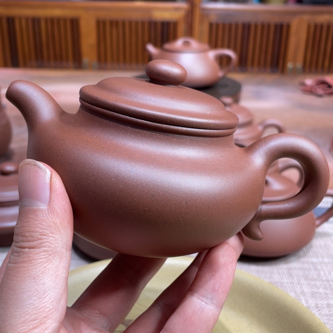 紫砂茶壶达*宜兴紫砂原矿紫砂壶