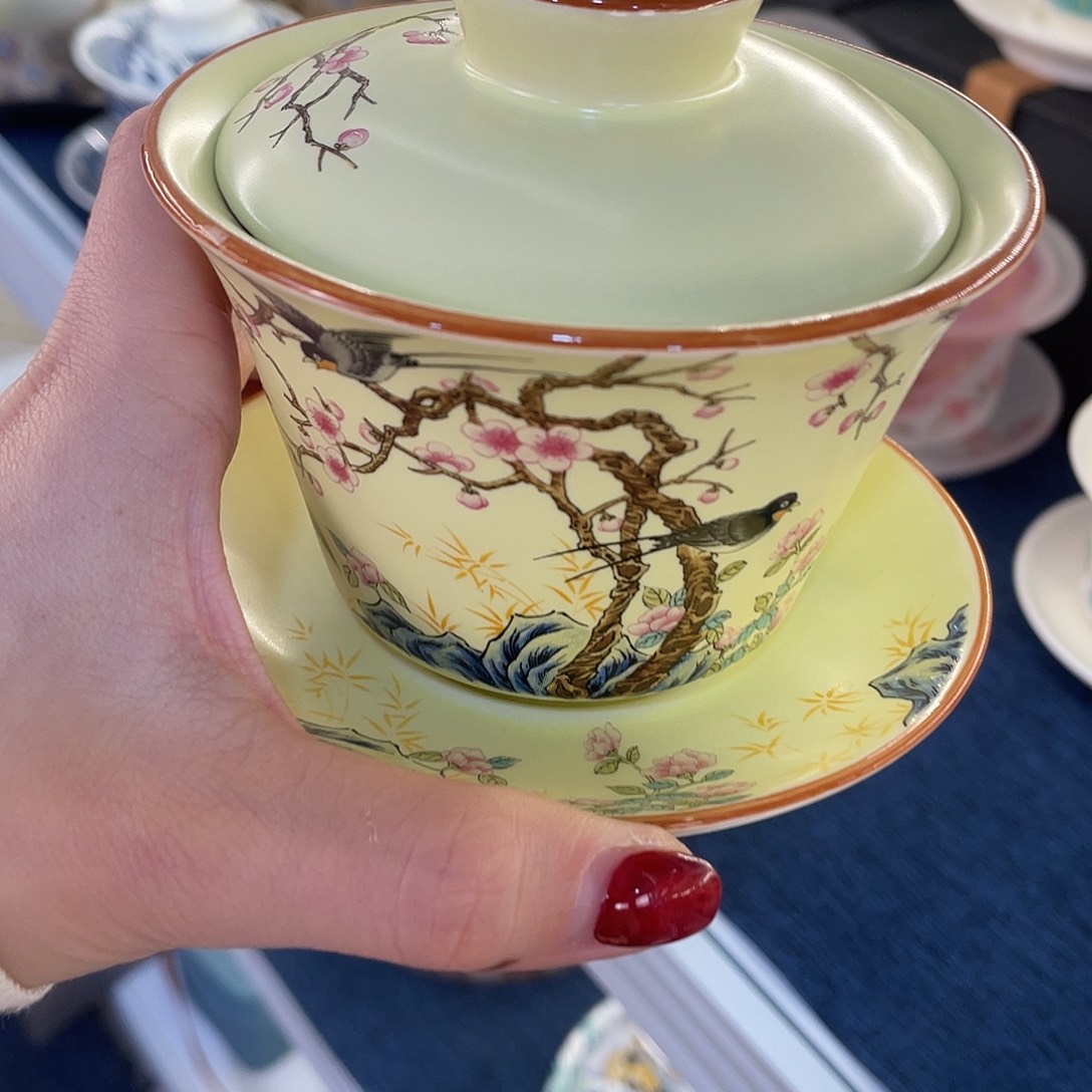 陶景德陶瓷盖碗茶具