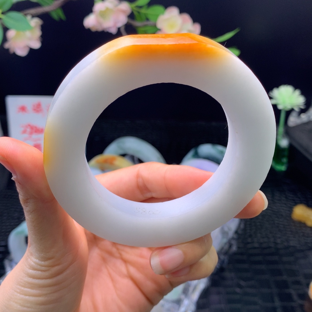 定制翡翠未镶嵌手镯56-70