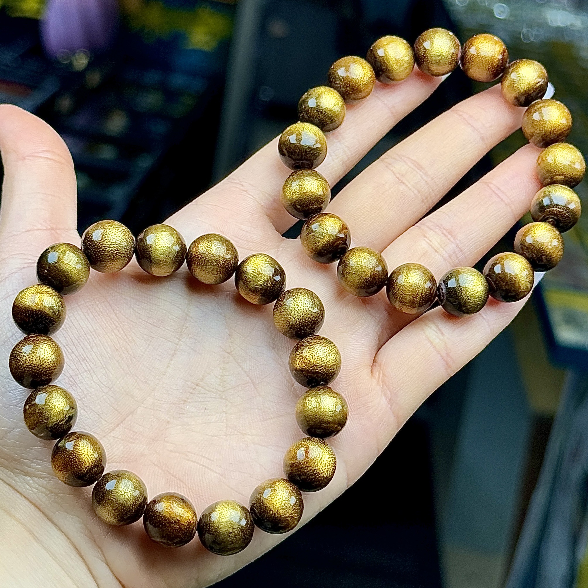 【MYF】金丝柳手串-约11mm（多样性发其一）