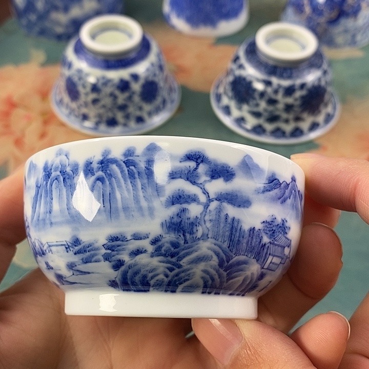 杯现代景德镇全手工全手绘茶具168888