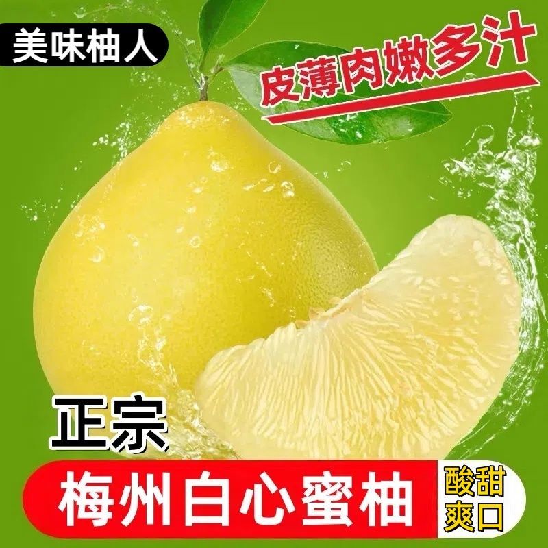 【田小宝】50斤梅州正宗白肉蜜柚