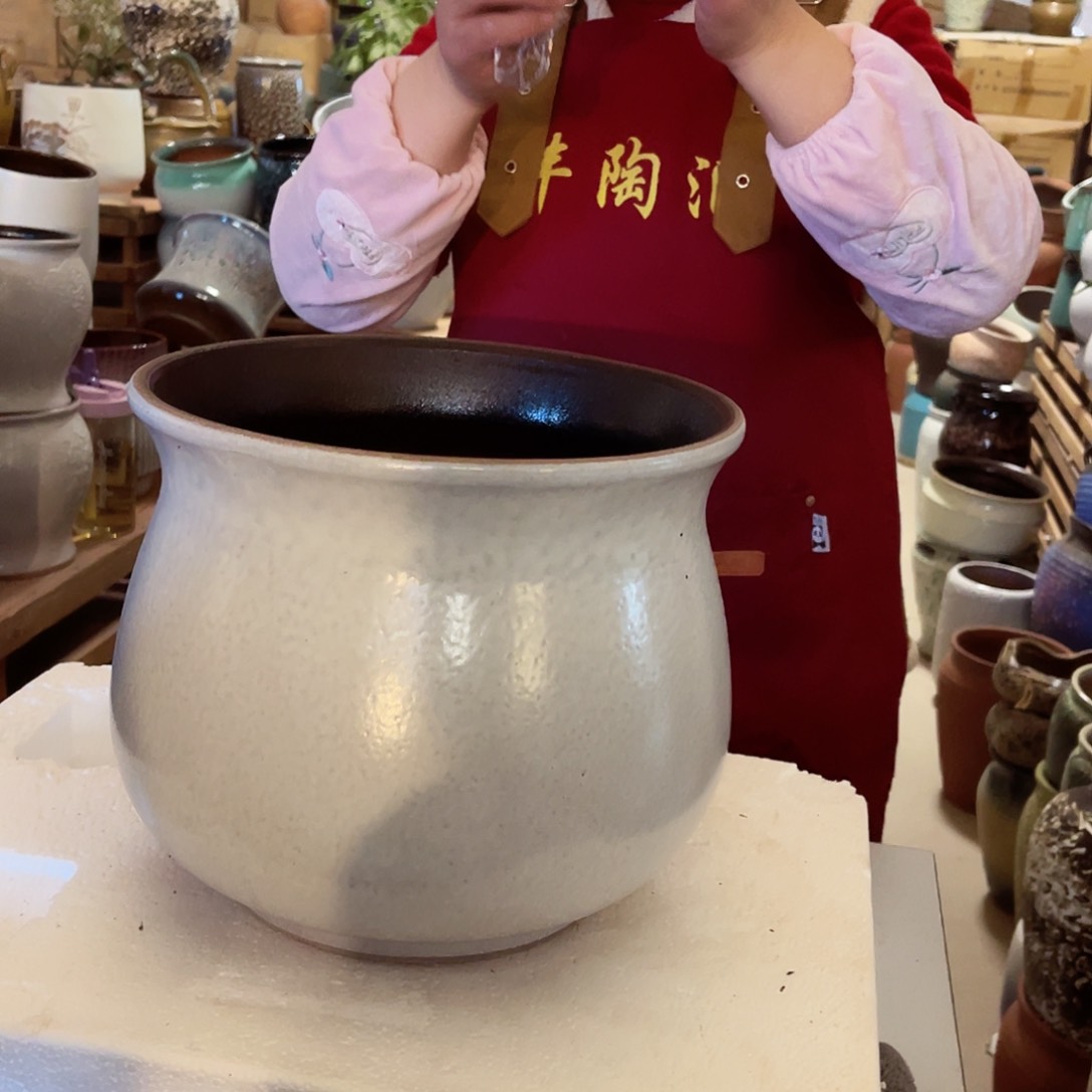 紫砂花盆高度22口径25