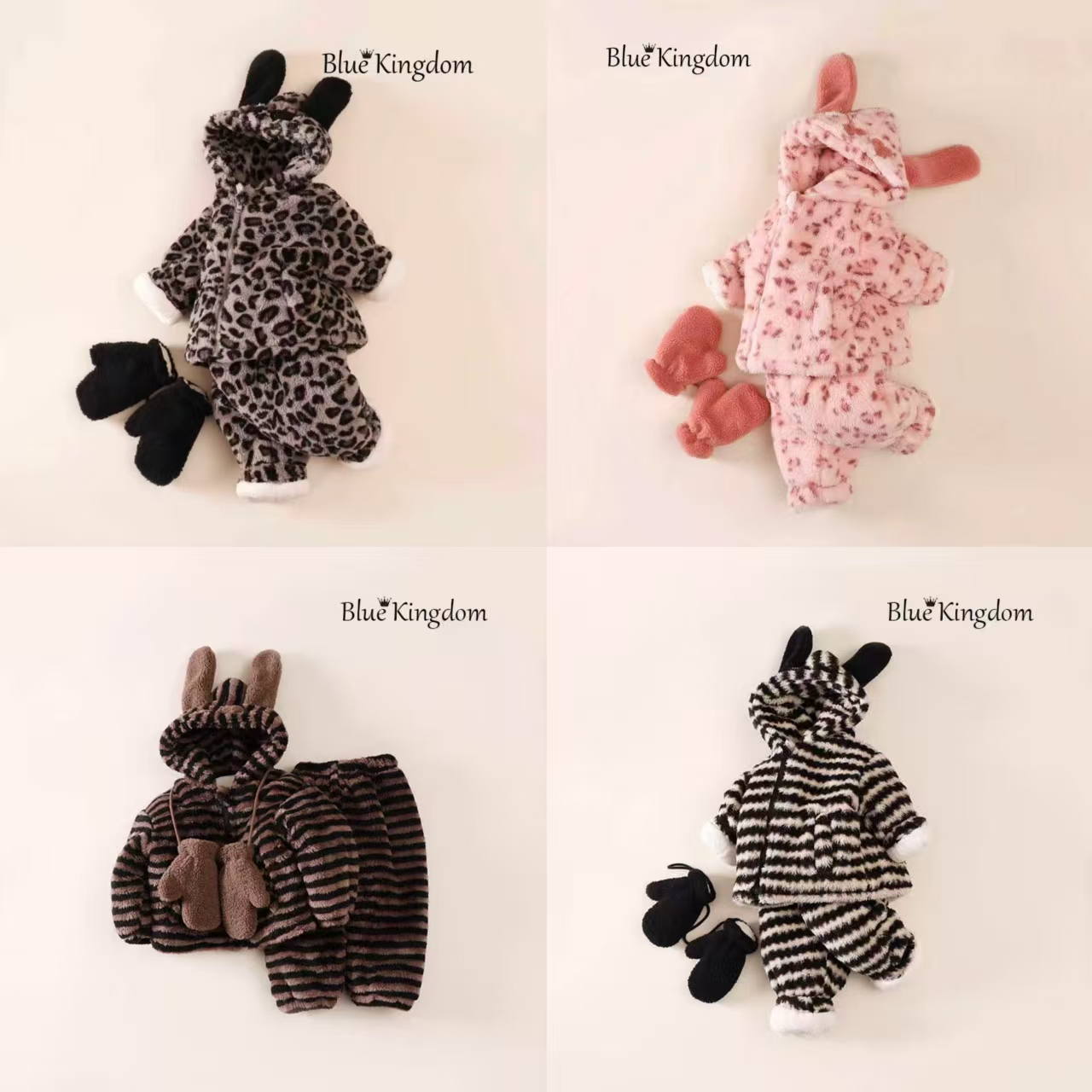 【集合】儿童省服新款三层夹棉加绒外穿连帽家居服套装加厚保暖洋气