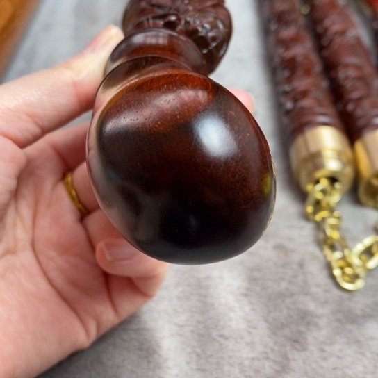 大果紫檀（缅甸花梨）知了杖