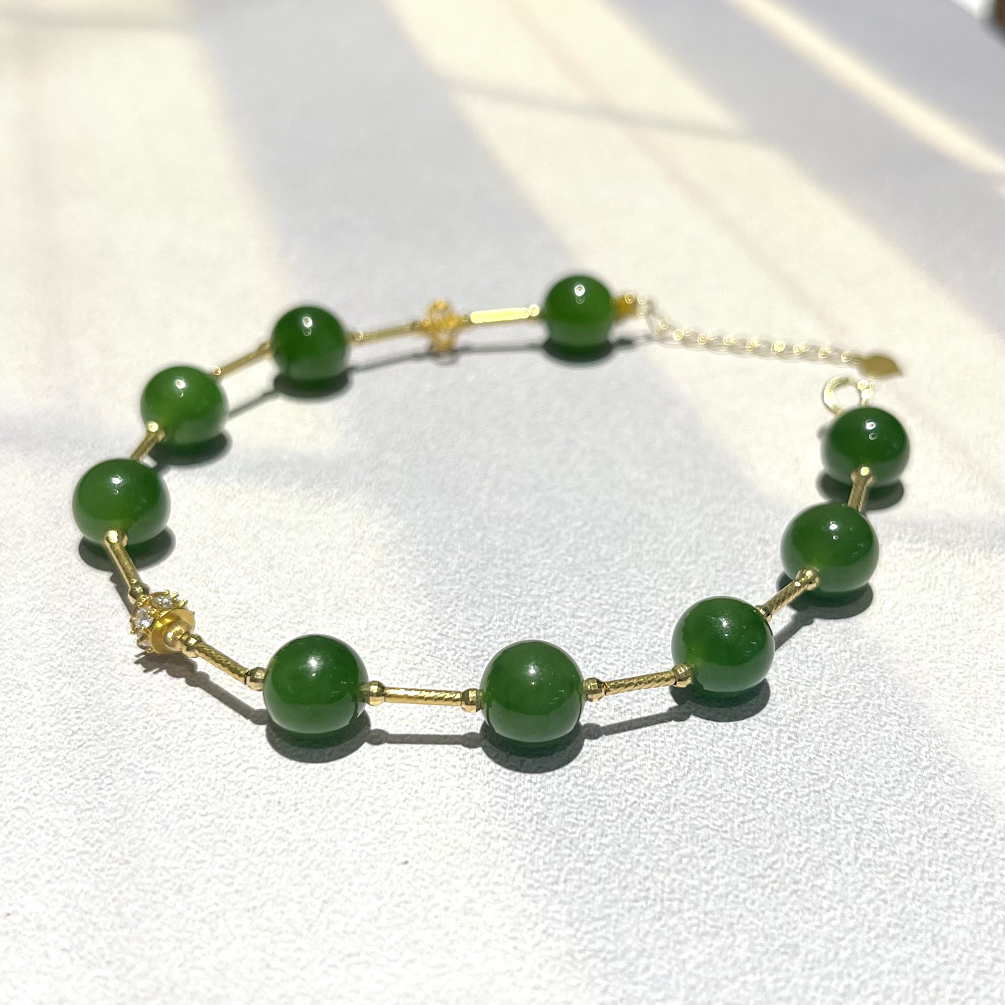 【云上叙】4 QJDXYGD363052-A 18K碧玉手链-多样性发其一