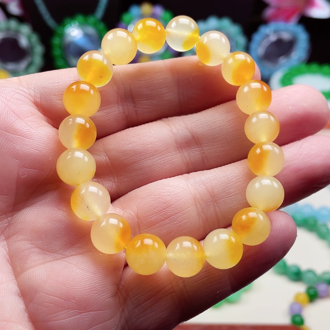 翡翠未镶嵌颈饰卡10翡翠珠链男女款14