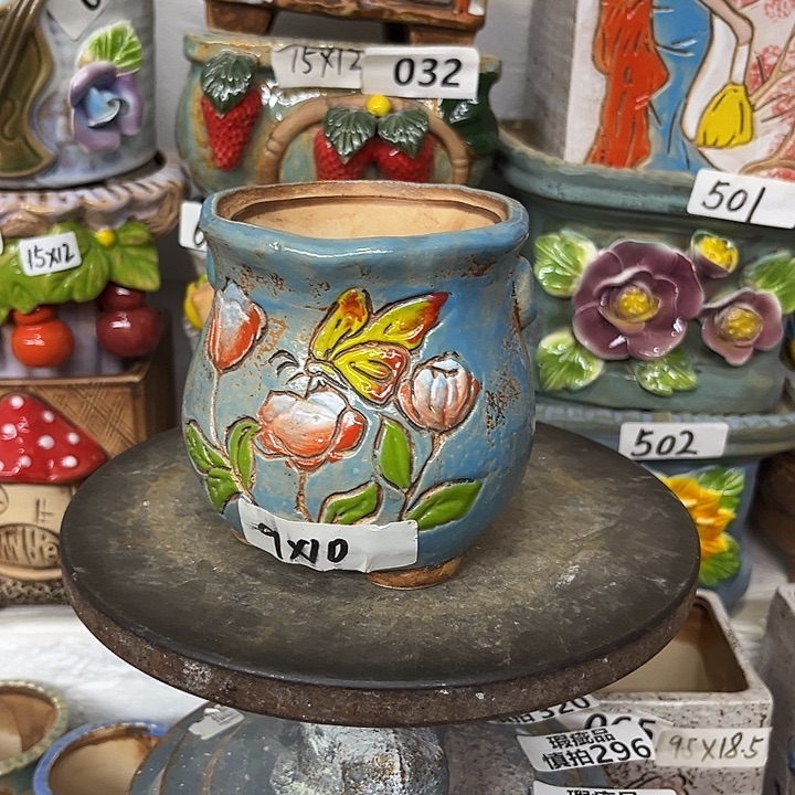粗陶材质多肉花盆