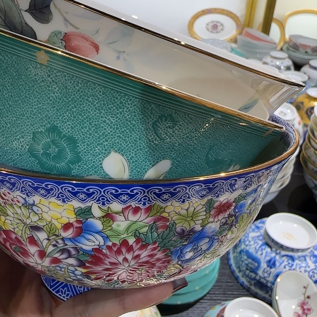 骨瓷珐琅彩工艺瓷器