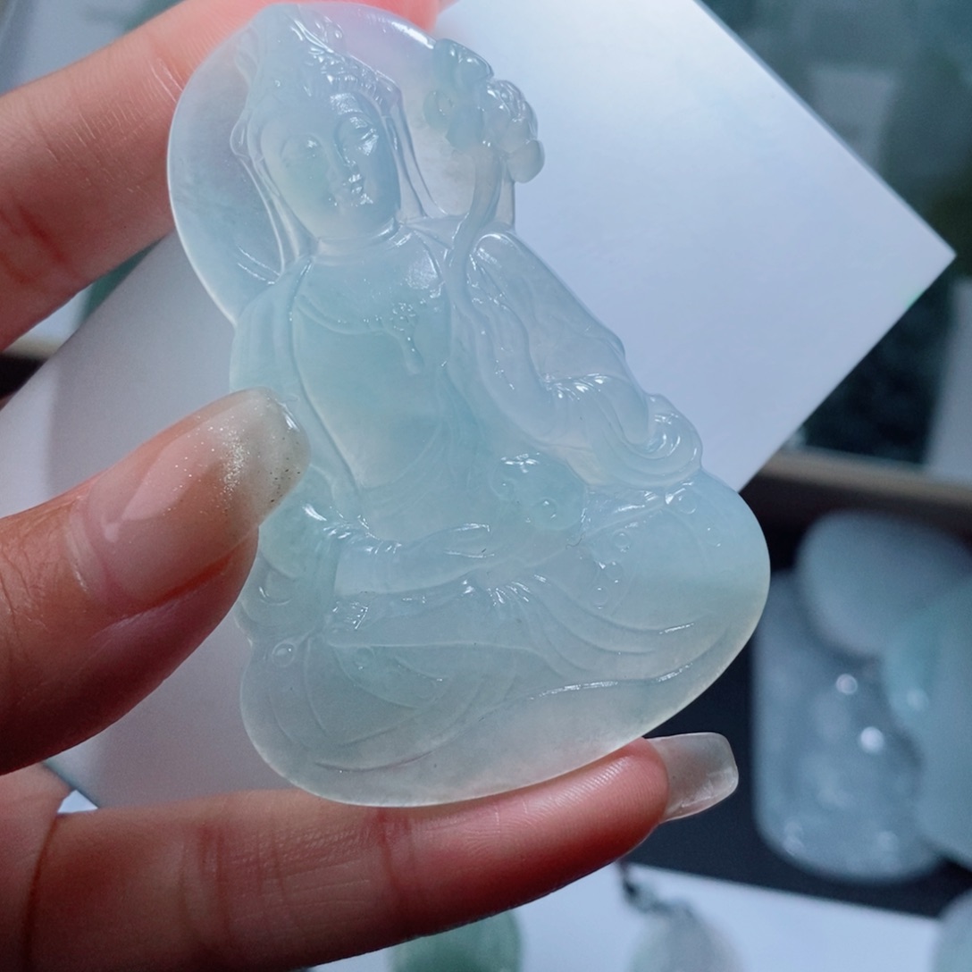 定制翡翠未镶嵌定制吊坠