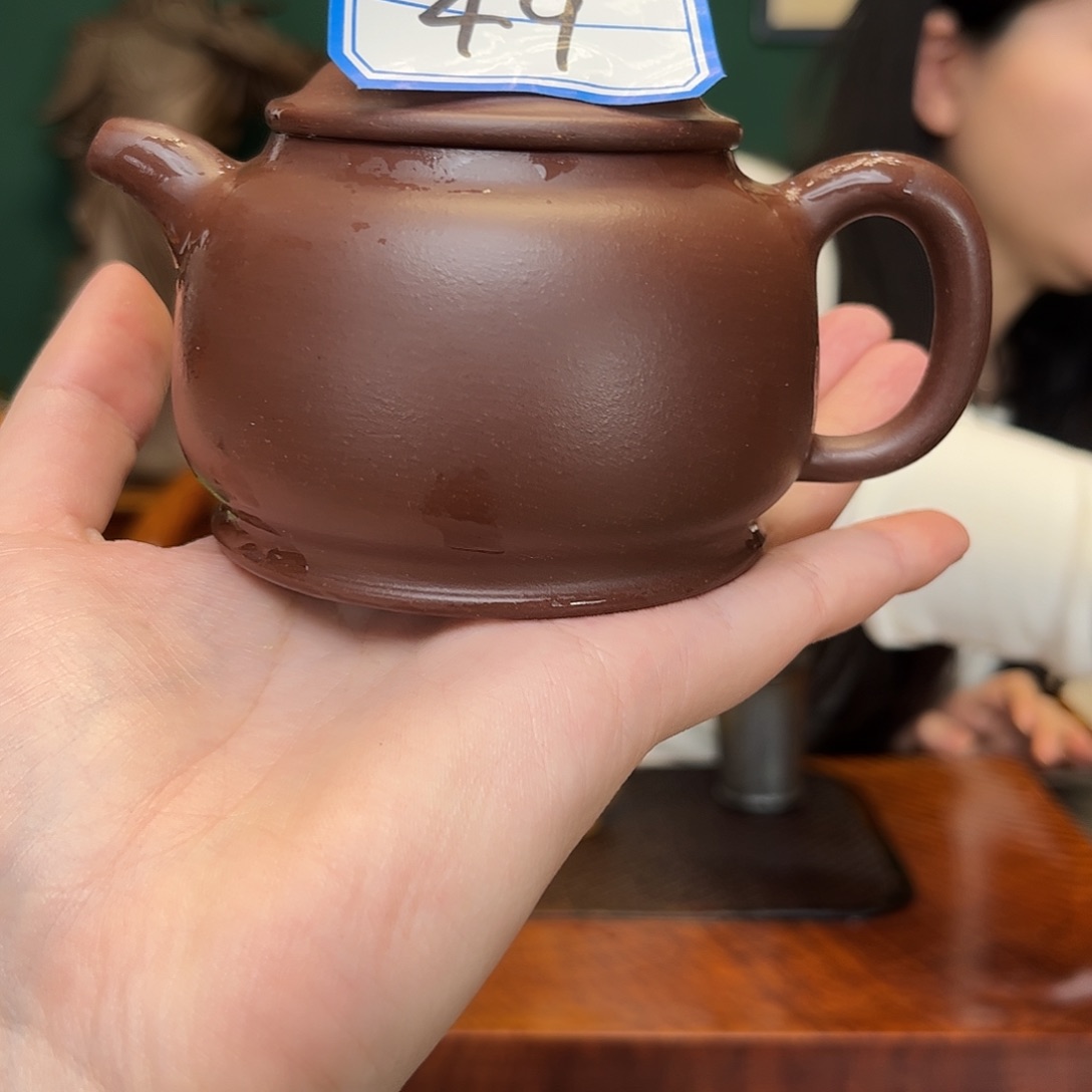 紫砂茶壶紫泥潘壶