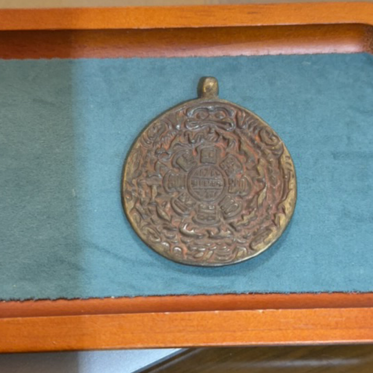 藏地密码，藏式铜杂件d33