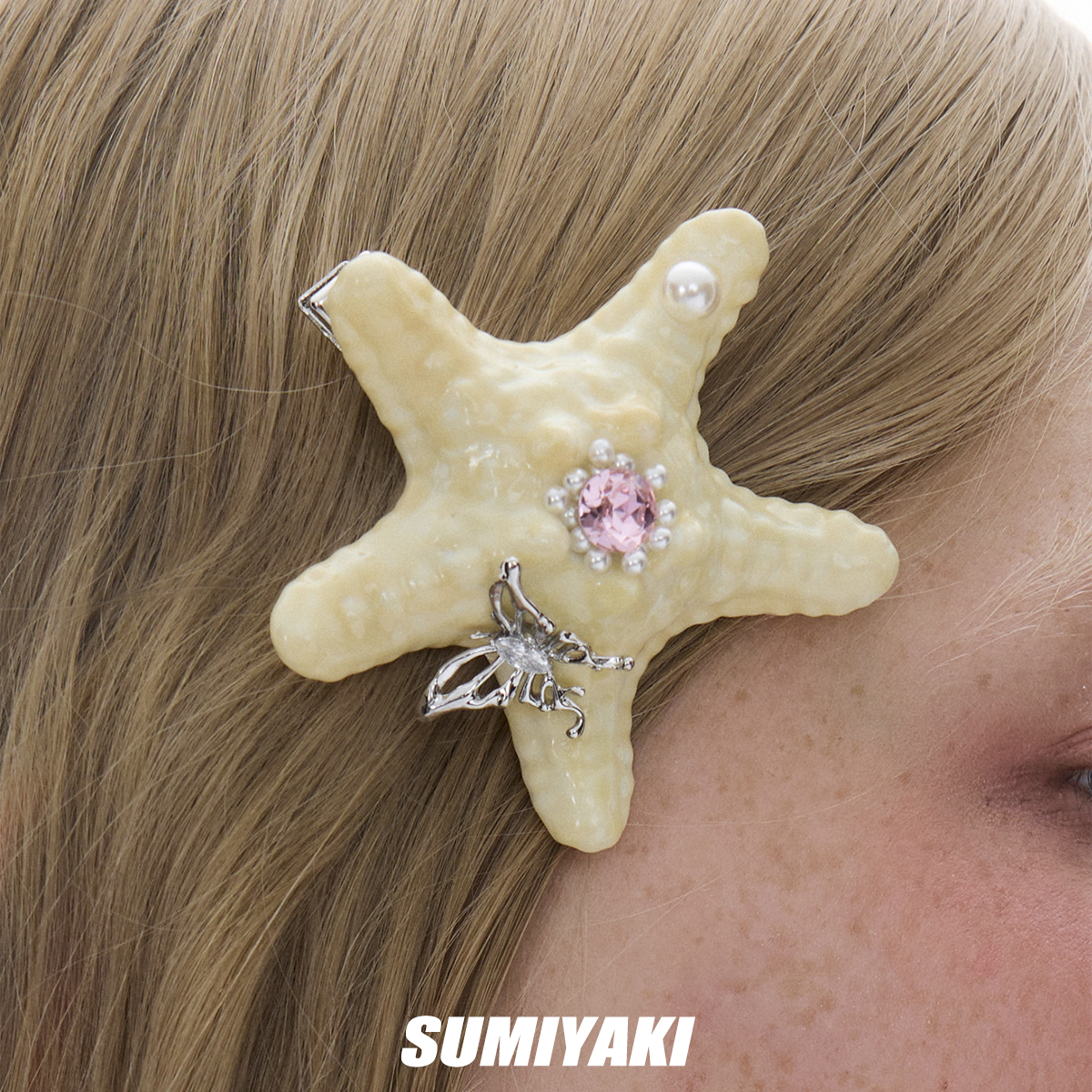 SUMIYAKI Coconut Girl海洋派对 3D可降解海星发夹