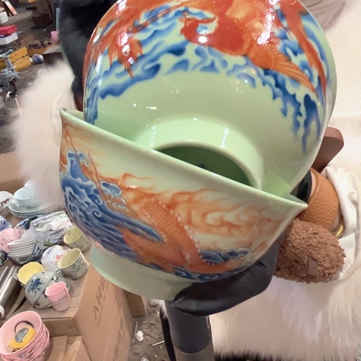 其他瓷景德镇高温瓷龙凤一对