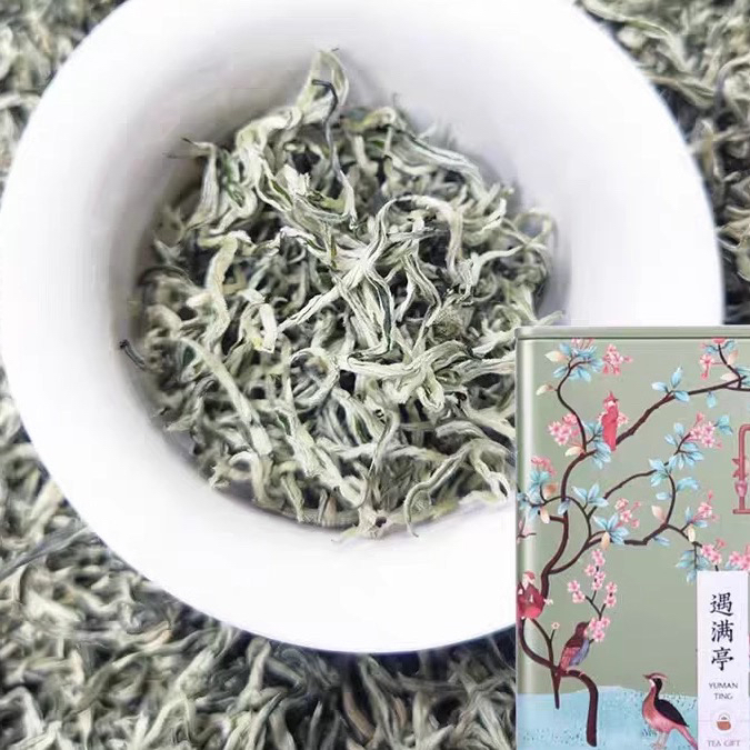 茶叶浓香型嫩芽2025年云南春毛尖雪花银丝绿茶嫩芽茶叶