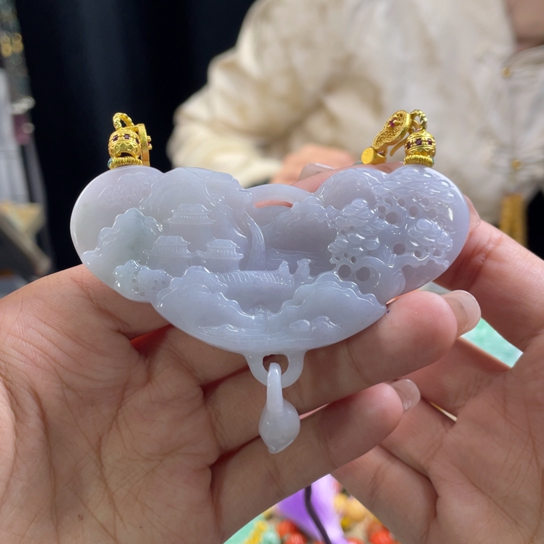 翡翠颈饰未镶嵌代编织