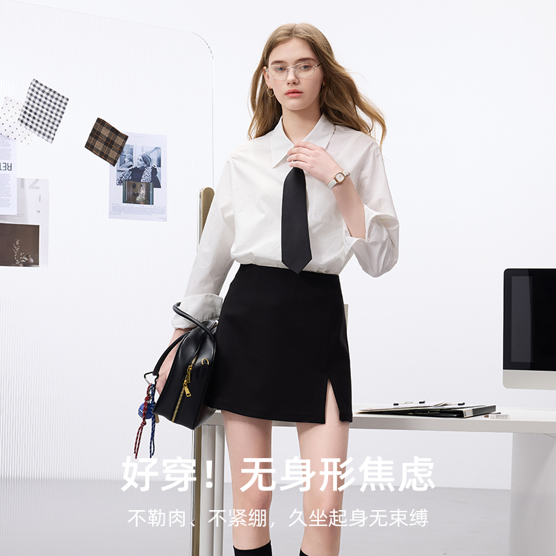 【六好情绪衫】三彩2025夏秋季新款黄色衬衫翻领宽松衬衣叠穿女Z