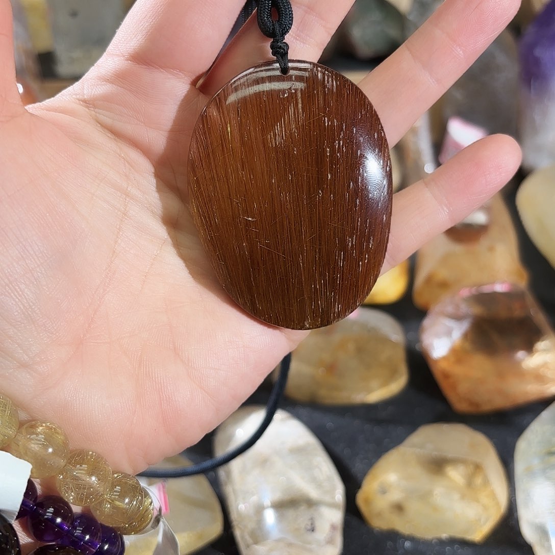 水晶未镶嵌手链水晶吊坠