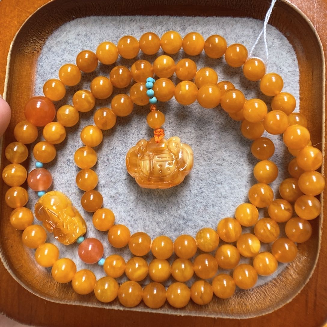 蜜蜡手串未镶嵌蜜蜡手串