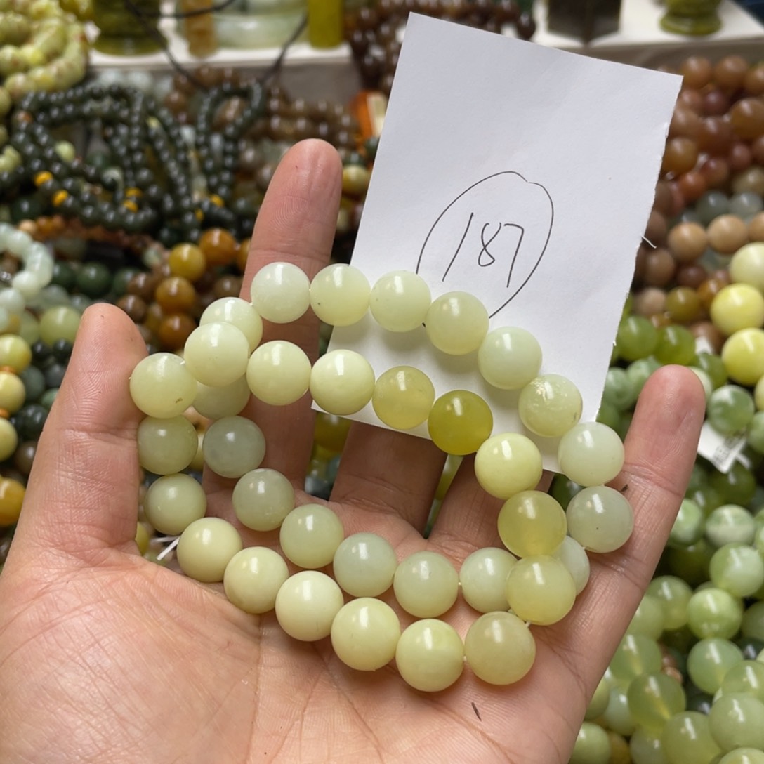 蛇纹石玉手链未镶嵌