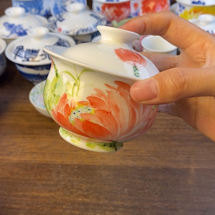 羽***毛瓷片景德镇陶瓷艺术