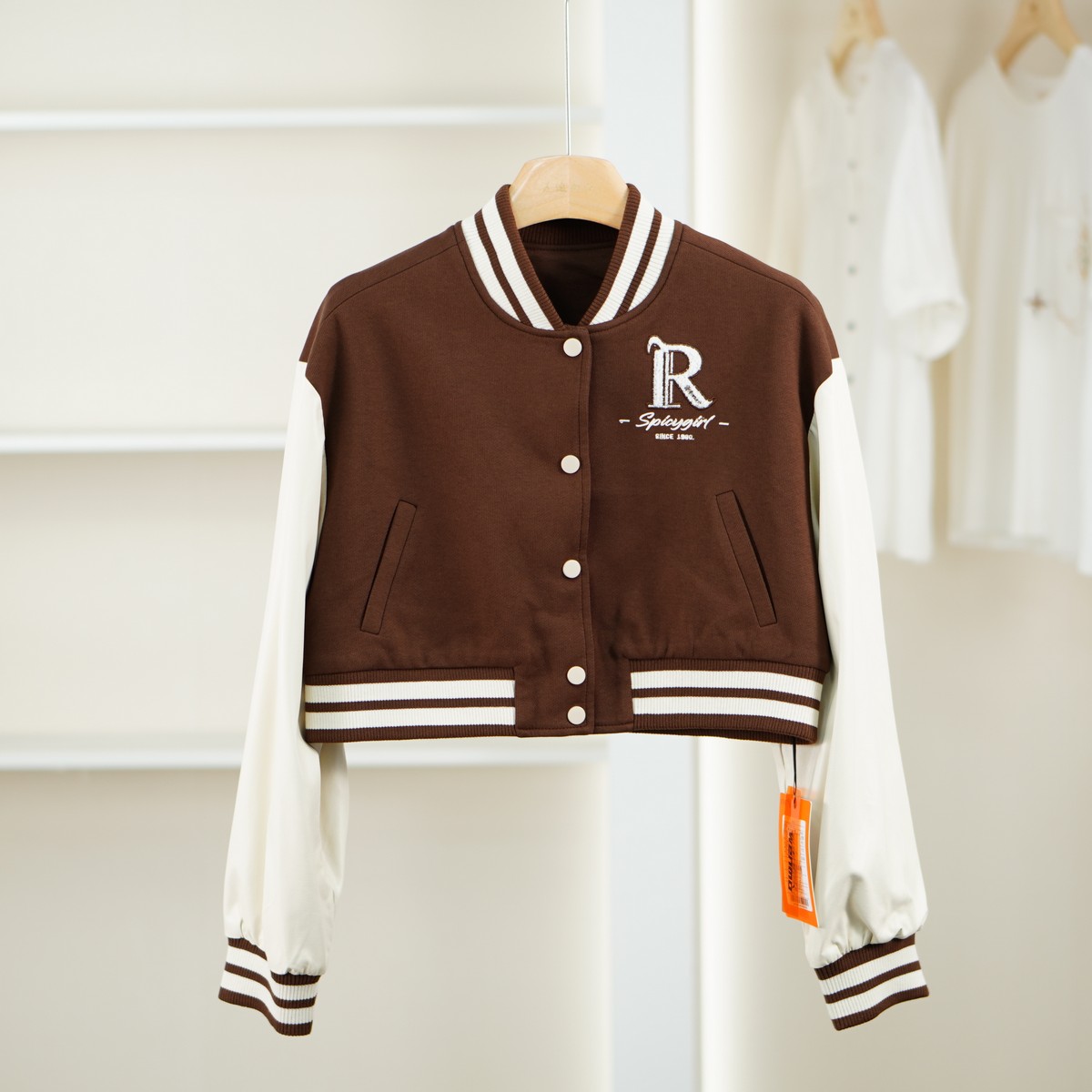 麦迪尚品【文M】5110598 拼接休闲短外套春秋女装专柜撤柜