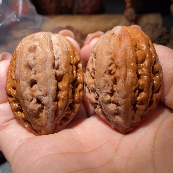 把件文玩核桃东北楸子小雪47