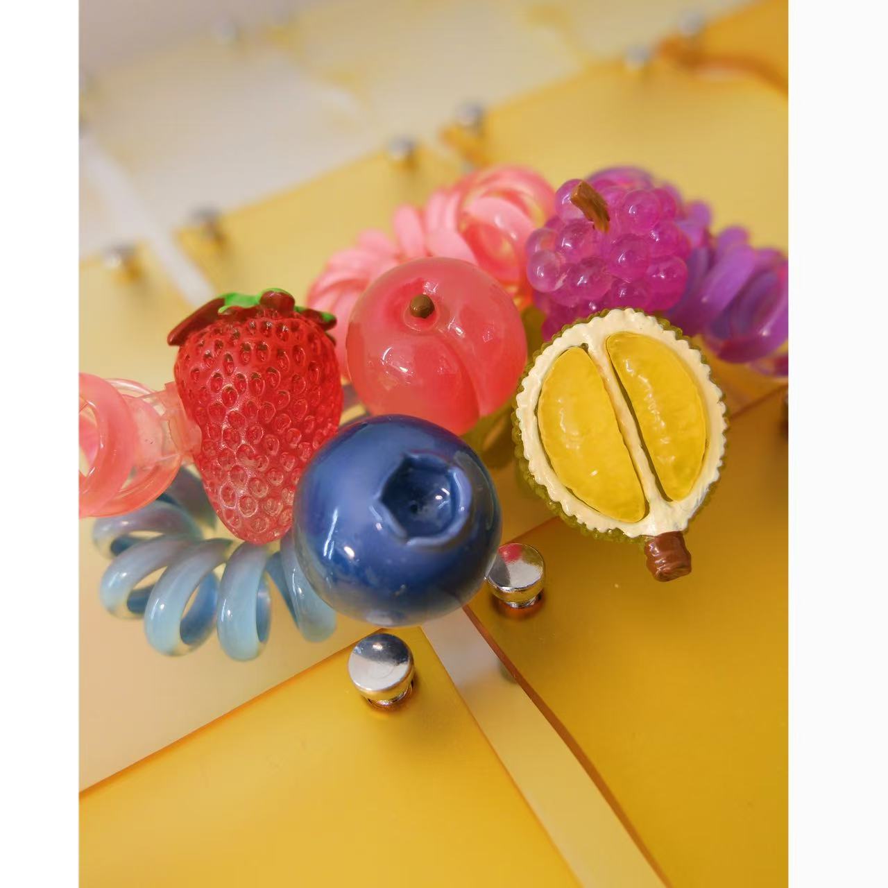 小众设计百搭糖果色发圈发饰46298