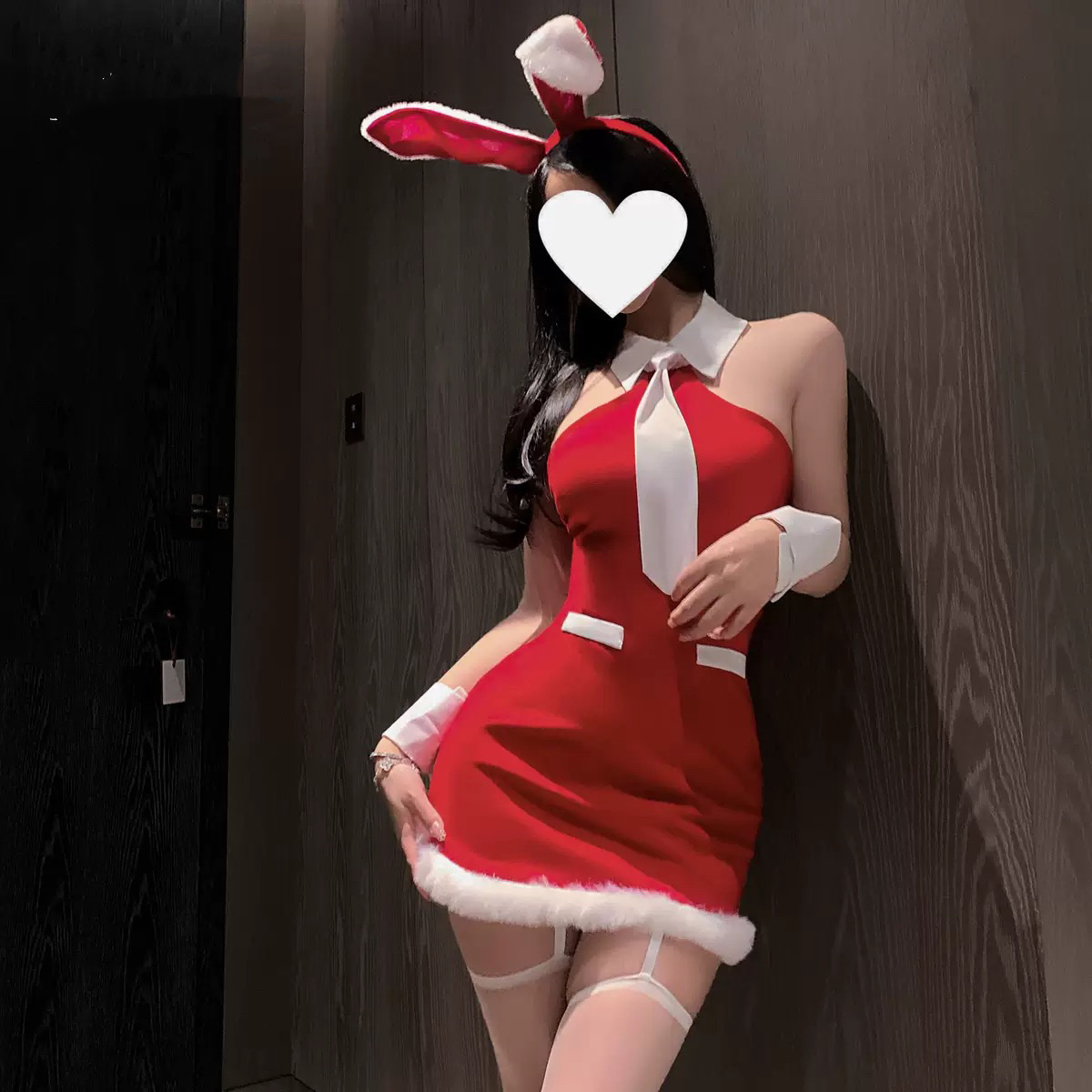 圣诞*兔子小姐*紧身包臀高级感套装【伍月柒号！no退no换】