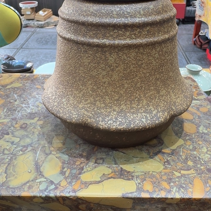 陶烧铁胎罐一个。。。品茗