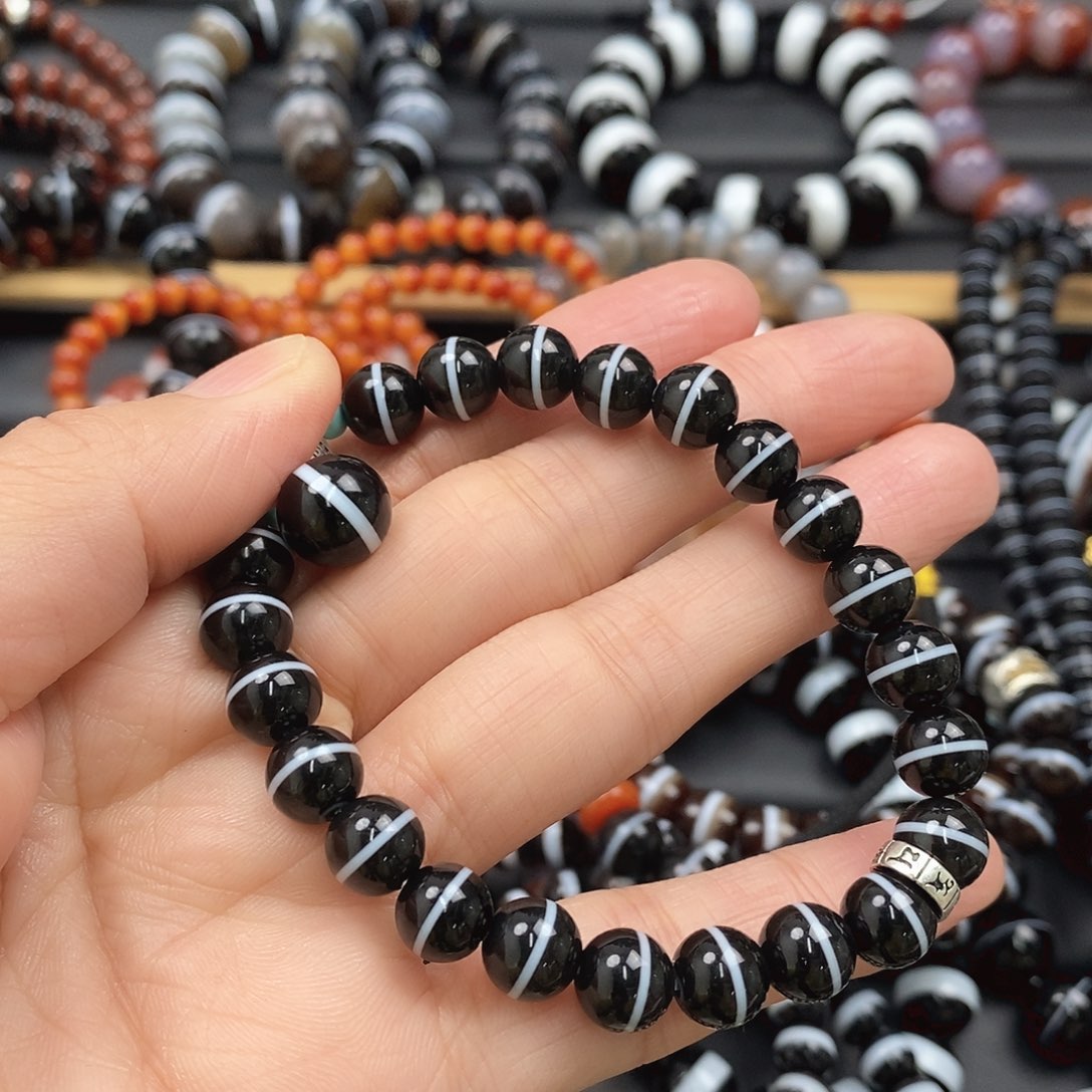 玛瑙/玉髓玛瑙手串单珠串上未镶嵌c****r