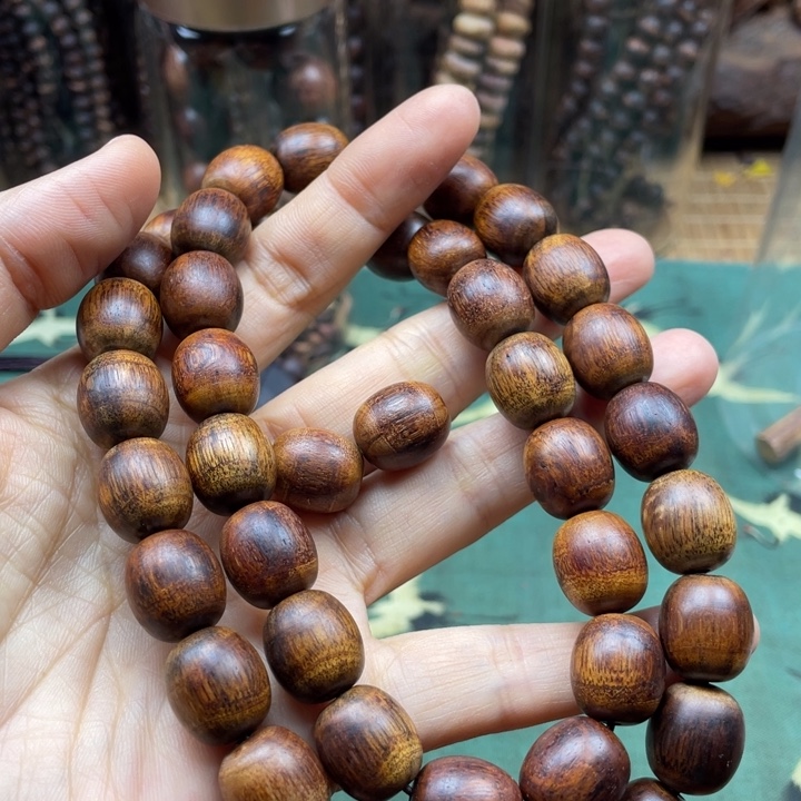降真香手串/手链降真香贵凯藤心骨油绿油1.2/1.5手持