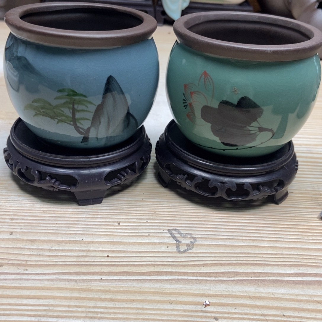 瓷片陶瓷花盆陶瓷艺术