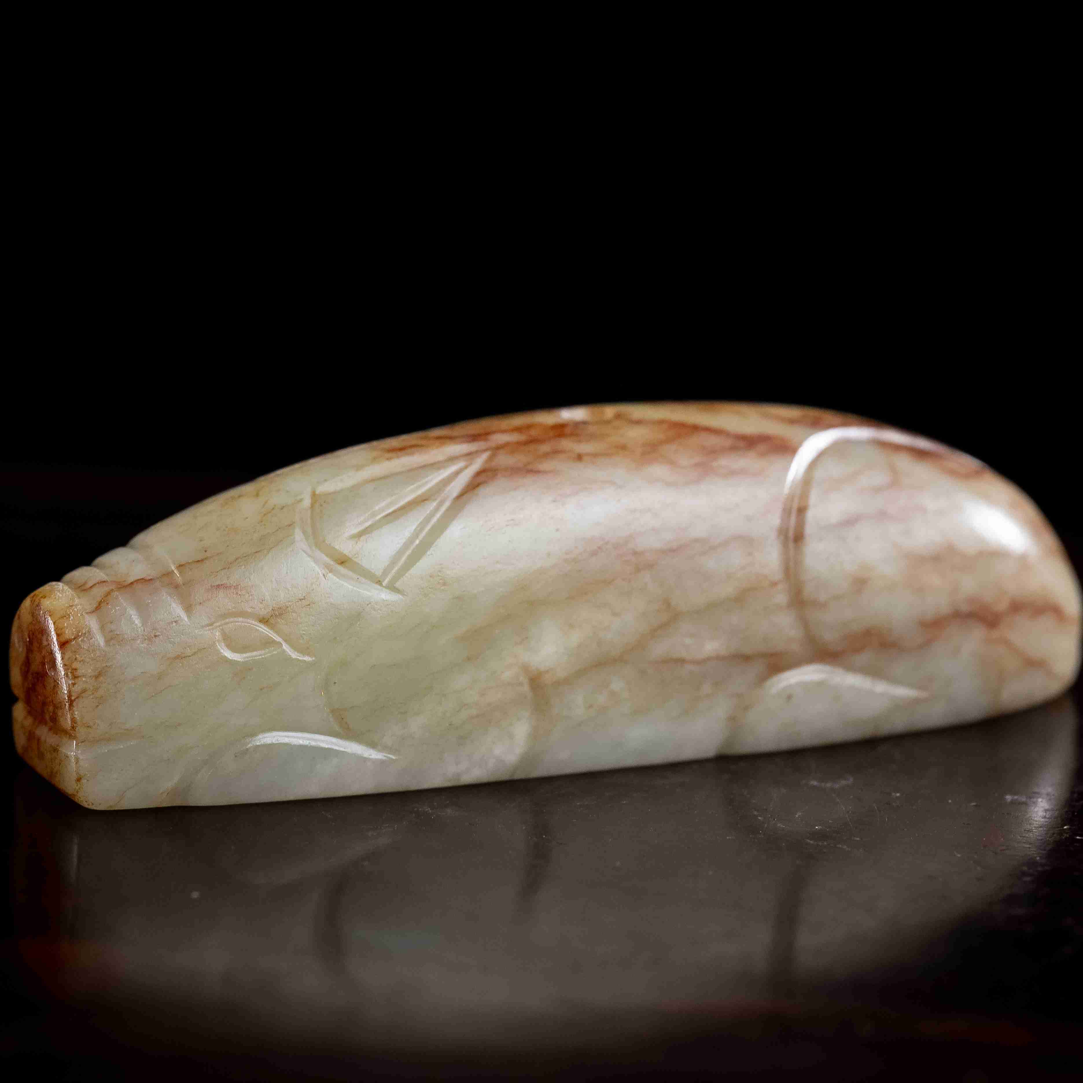 明代和田玉玉猪把件-NX