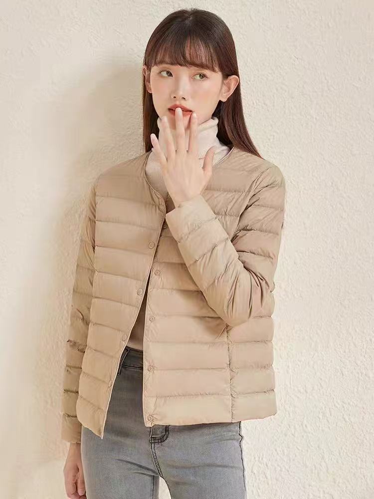 轻薄外套女冬季女薄款保暖外套羽羽
