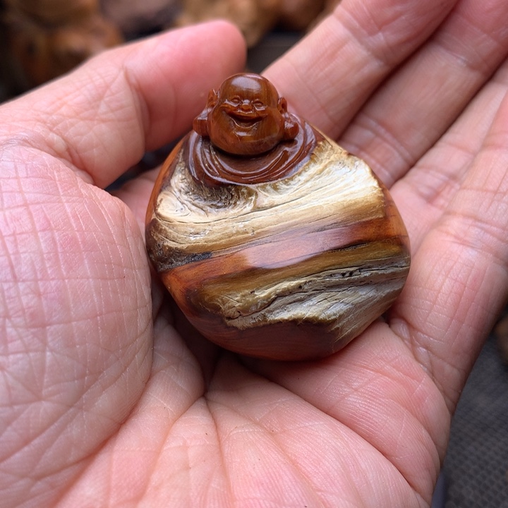 柏木（崖柏）崖柏陈化手把件