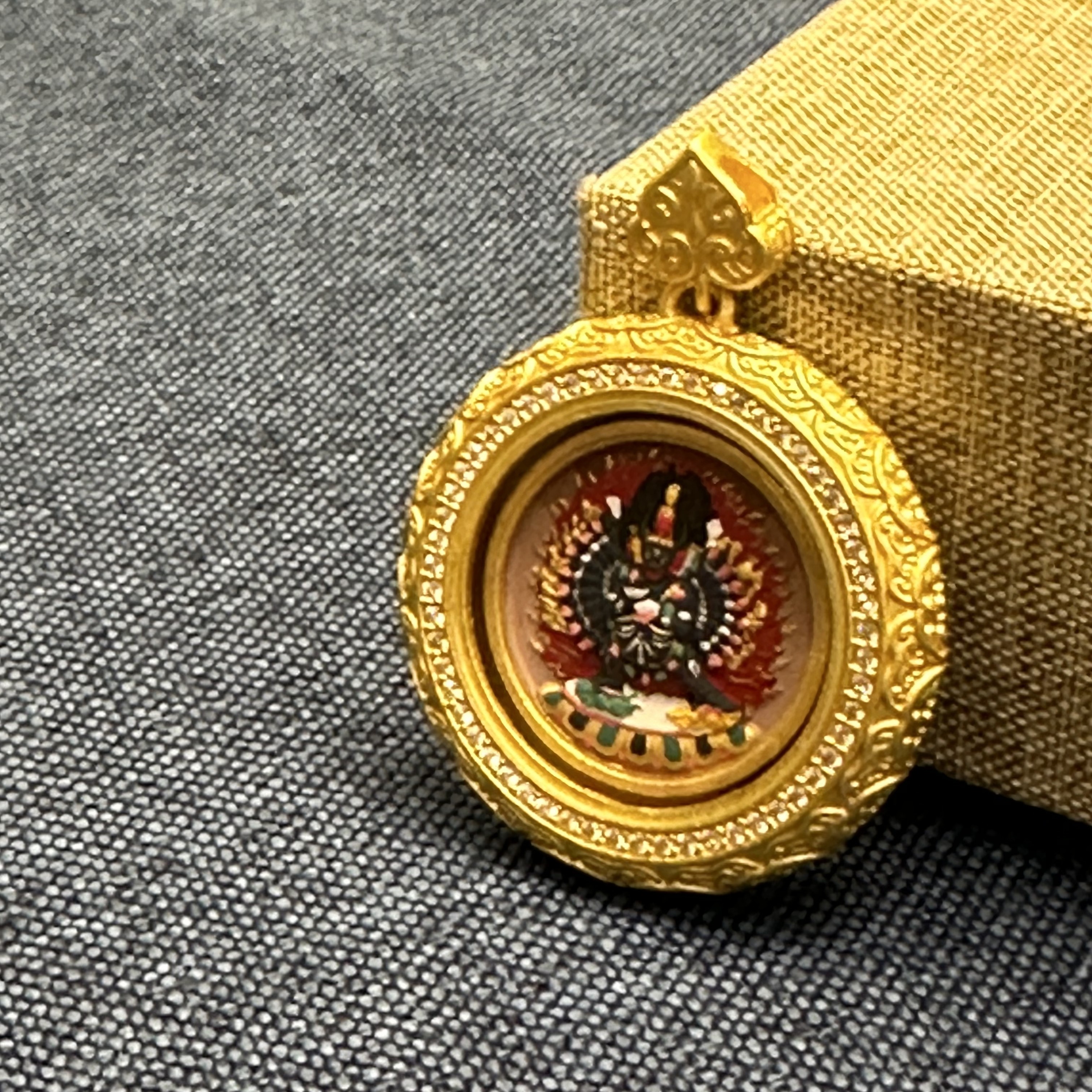 黄铜手链 大威德金刚