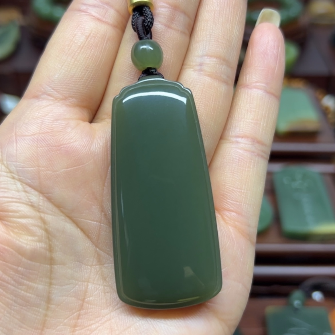 【闪购商品】颈饰未镶嵌岫岩老玉（透闪石质玉）平安牌