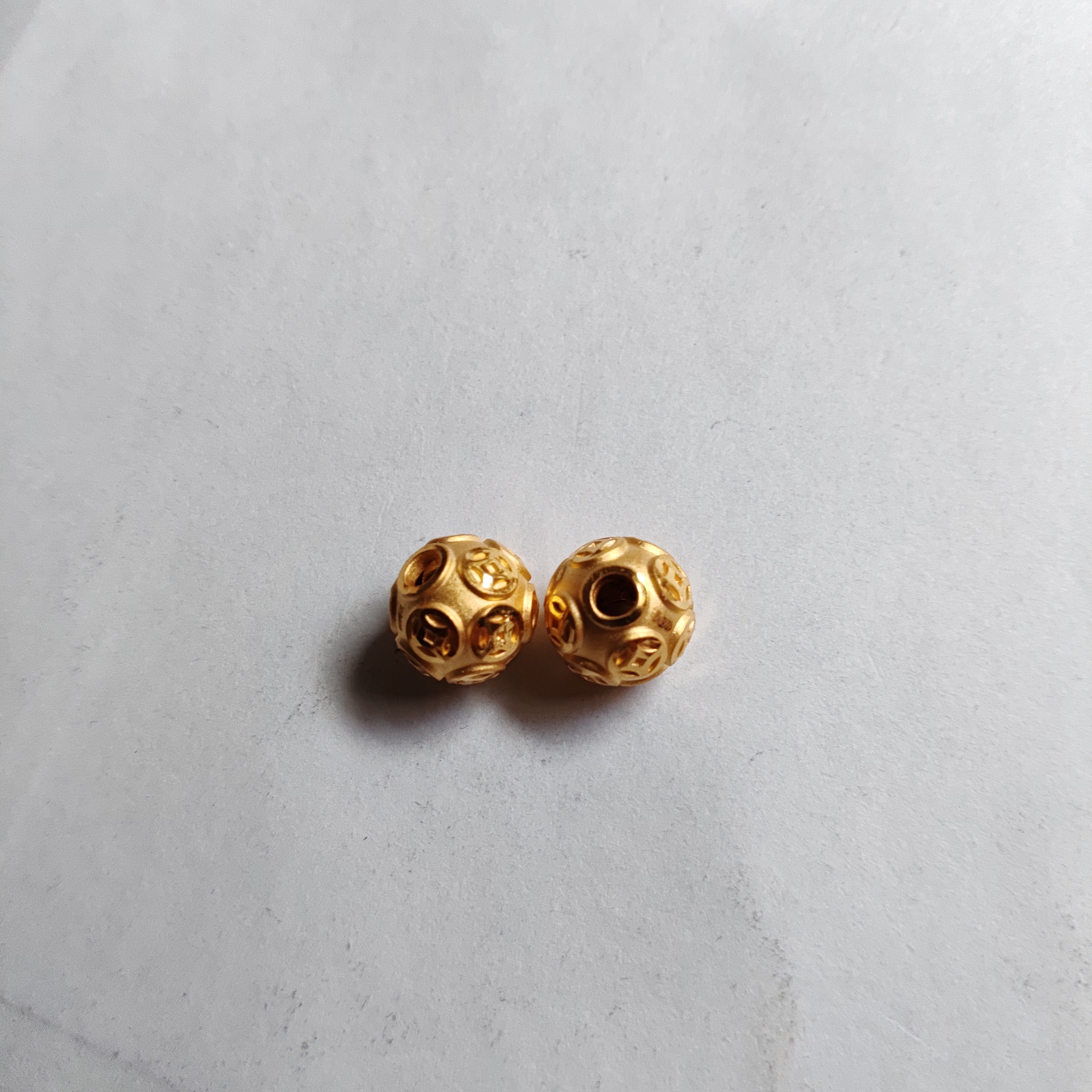 金元宝足金999貔貅珠子首饰