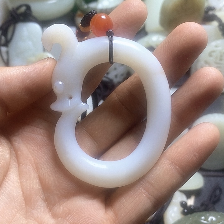 和田玉未镶嵌挂件莫*苼