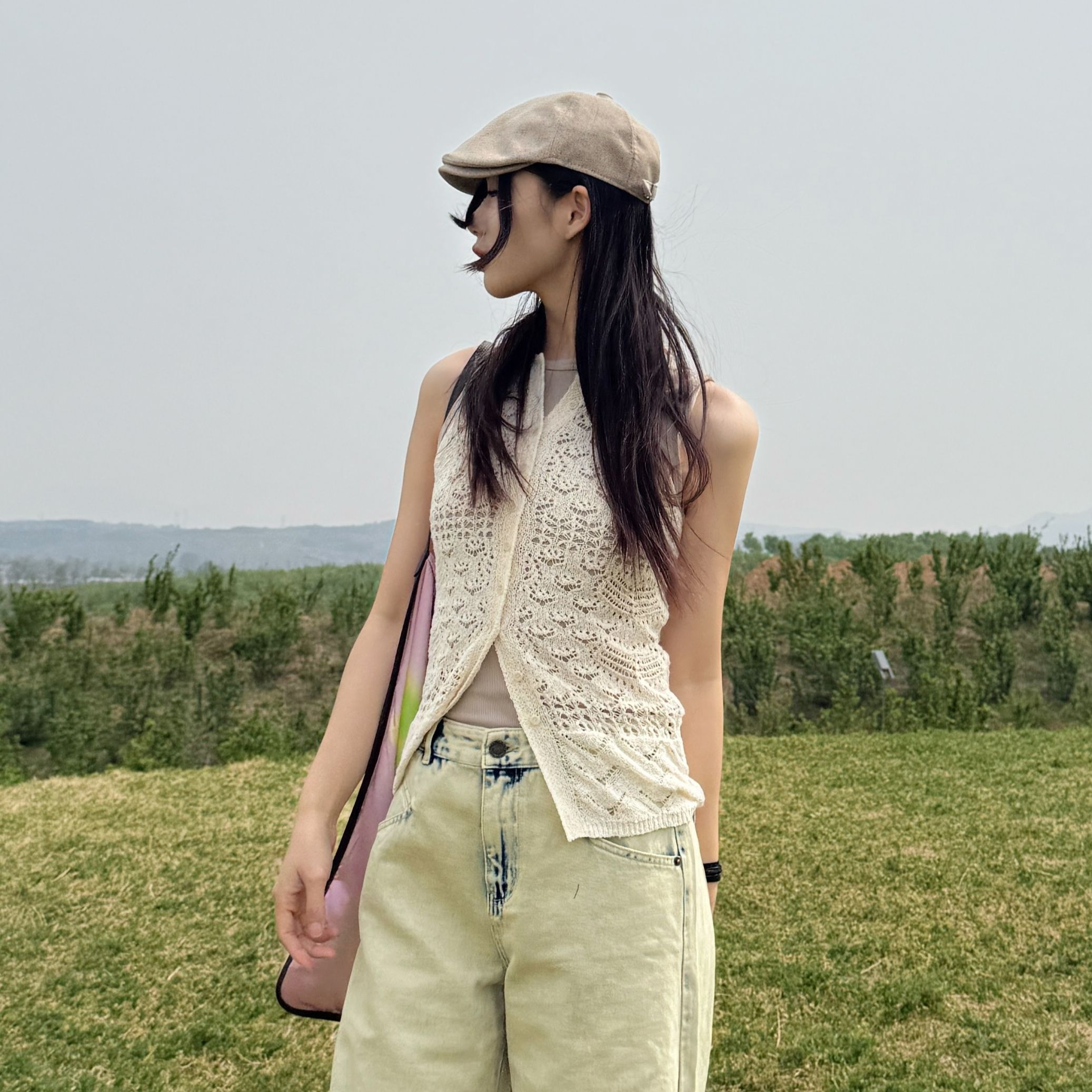 Shelle Artiste 品牌设计师 25春夏钩花背心2816