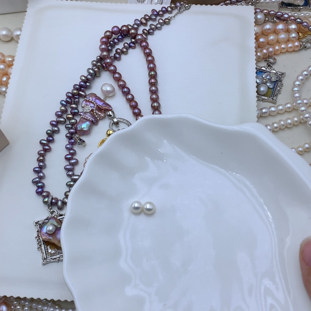 淡水珍珠合金吊坠(不含链)