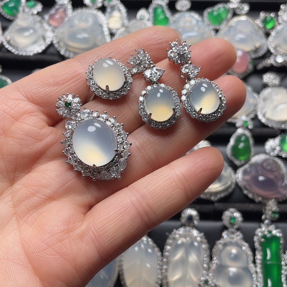 玛瑙/玉髓合金挂件